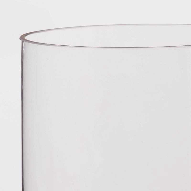 slide 3 of 3, Clear Hurricane 4" x 7" Pillar Candle Holder - Room Essentials™: Transparent Vase, Tabletop Display, 1 ct