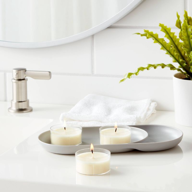 slide 2 of 3, 12pk Unscented Jumbo TL Candles Cream - Room Essentials™: Paraffin Wax, 6.5hr Burn Time, 12 Piece Set, 12 ct