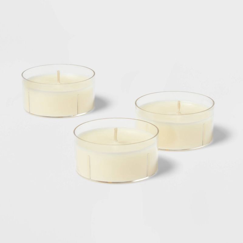 slide 3 of 3, 12pk Unscented Jumbo TL Candles Cream - Room Essentials™: Paraffin Wax, 6.5hr Burn Time, 12 Piece Set, 12 ct