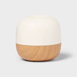 Small Woodgrain Essential Oil Diffuser - Threshold™: Ultrasonic Aroma, 5-Hour Run Time, Auto Shut-Off
