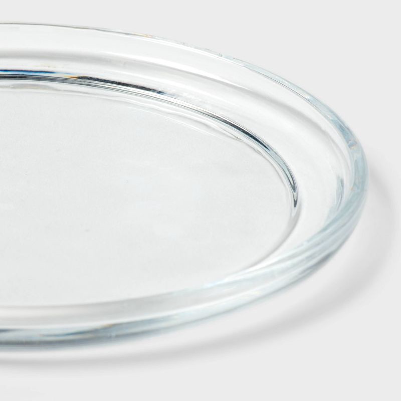 slide 3 of 3, 5" Glass Plate Candle Holder - Room Essentials™, 1 ct