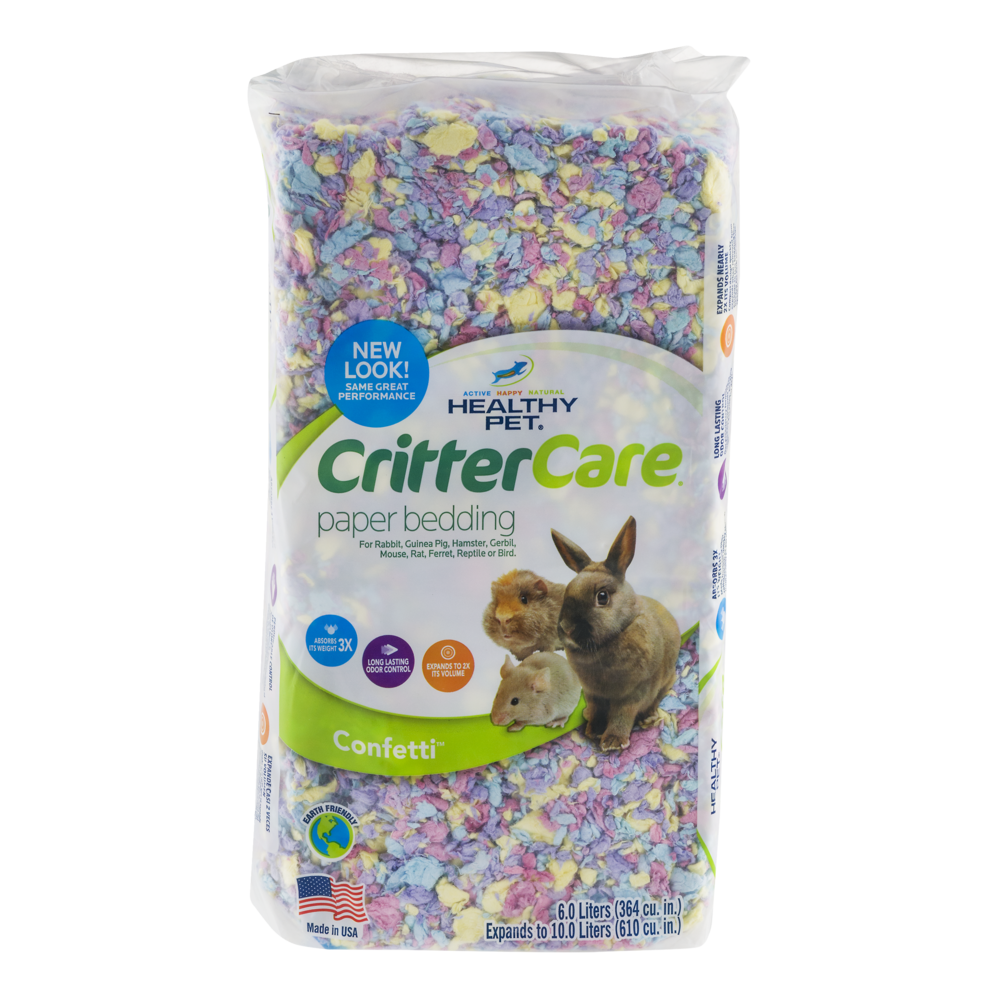 slide 1 of 1, Healthy Pet Critter Care Paper Confetti Pet Bedding, 10 liter