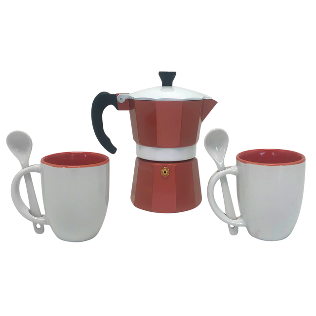 slide 1 of 1, 5Pc Espresso Set Rose Gold, 5 ct