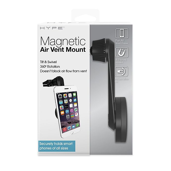 slide 2 of 2, HYPE Free Air-Flow Magnetic Vent Mount - Black, 1 ct