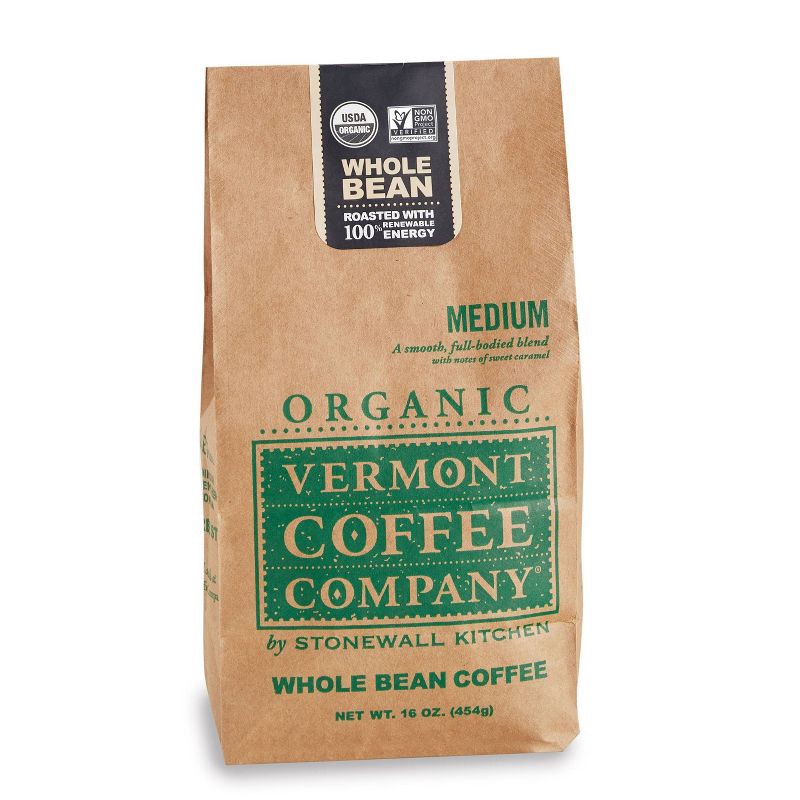 slide 1 of 1, Vermont Coffee Company Organic Medium Roast Whole Bean Coffee - 16oz, 16 oz