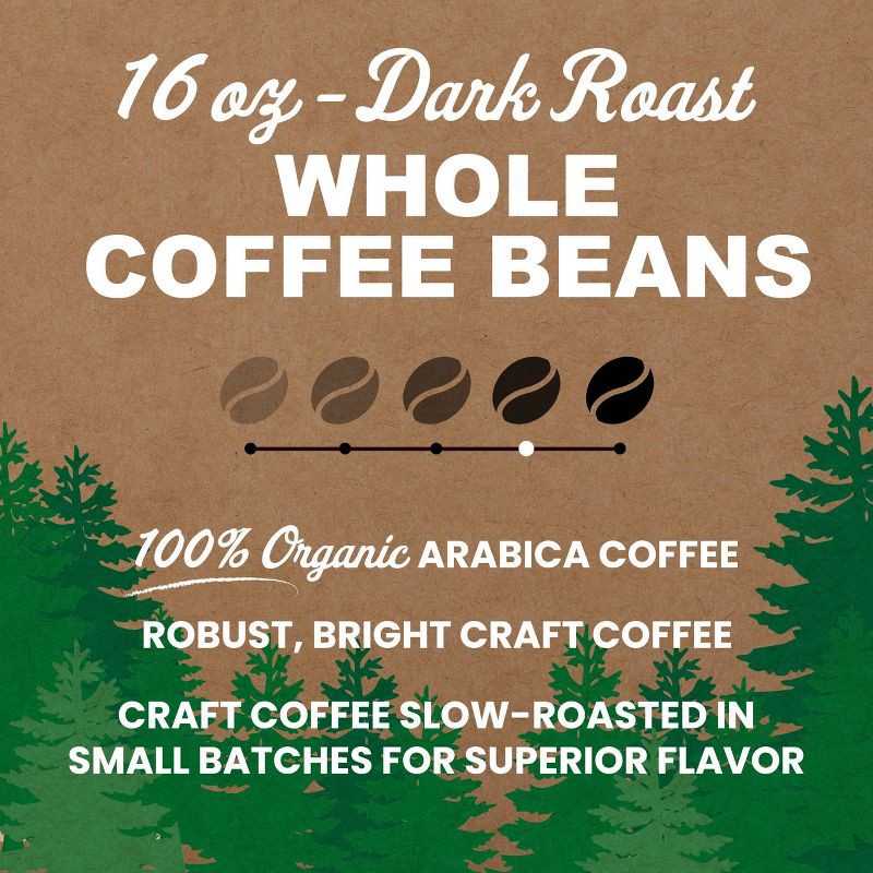 slide 3 of 9, Vermont Coffee Company Organic Dark Whole Bean Coffee - 16oz, 16 oz