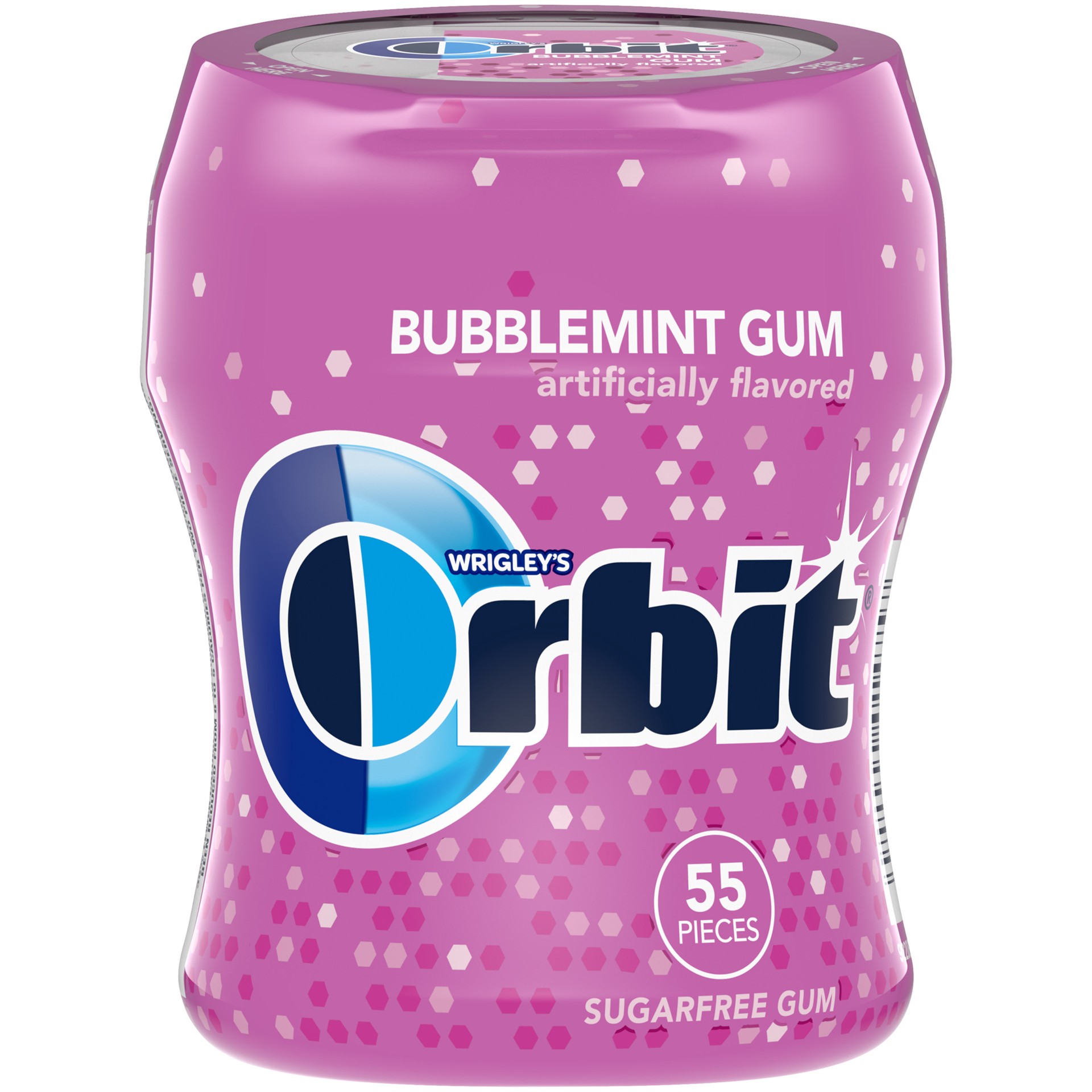 slide 1 of 8, Orbit Bubblemint Sugarfree Gum, 55 ct