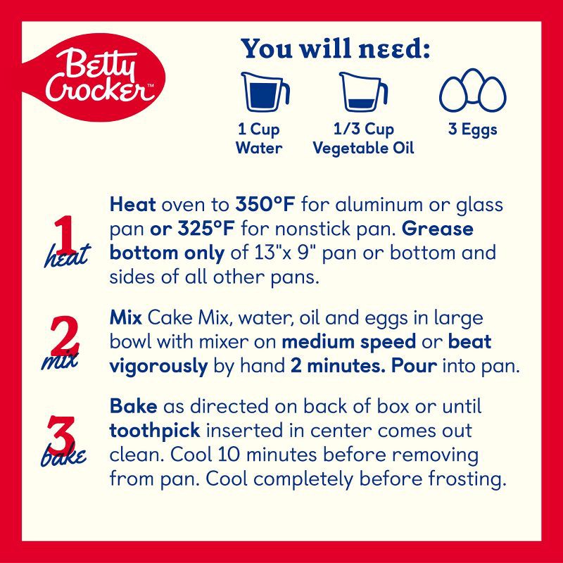 slide 5 of 8, Betty Crocker Yellow Cake Mix - 13.25oz, 13.25 oz