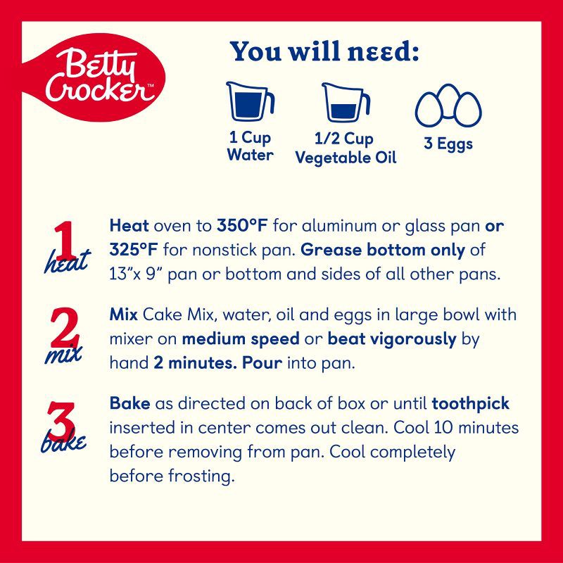 slide 5 of 7, Betty Crocker Triple Chocolate Fudge Super Moist Cake Mix - 13.25oz, 13.25 oz