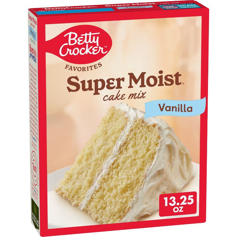 slide 3 of 7, Betty Crocker Vanilla Super Moist Cake Mix - 13.25oz, 13.25 oz