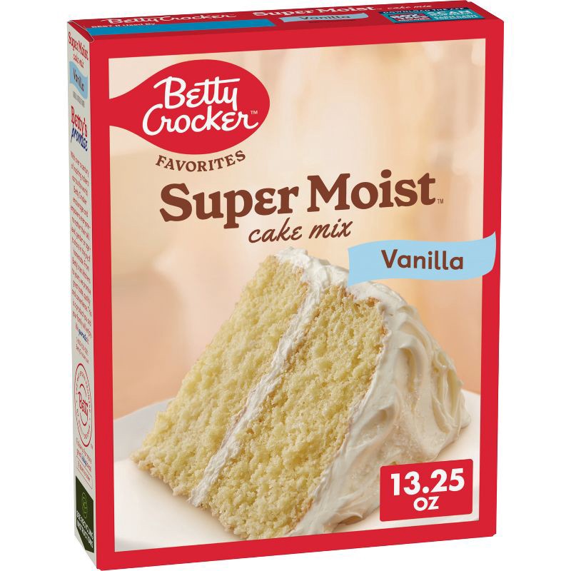 slide 1 of 7, Betty Crocker Vanilla Super Moist Cake Mix - 13.25oz, 13.25 oz