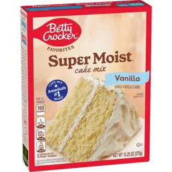 Betty Crocker Vanilla Super Moist Cake Mix - 13.25oz