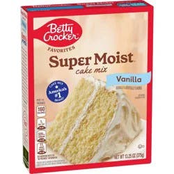 Betty Crocker Vanilla Super Moist Cake Mix - 13.25oz