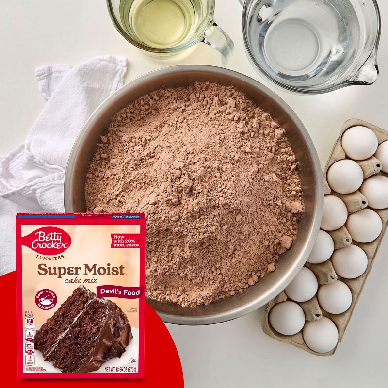 slide 3 of 7, Betty Crocker Devils Food Super Moist Cake Mix - 13.25oz, 13.25 oz