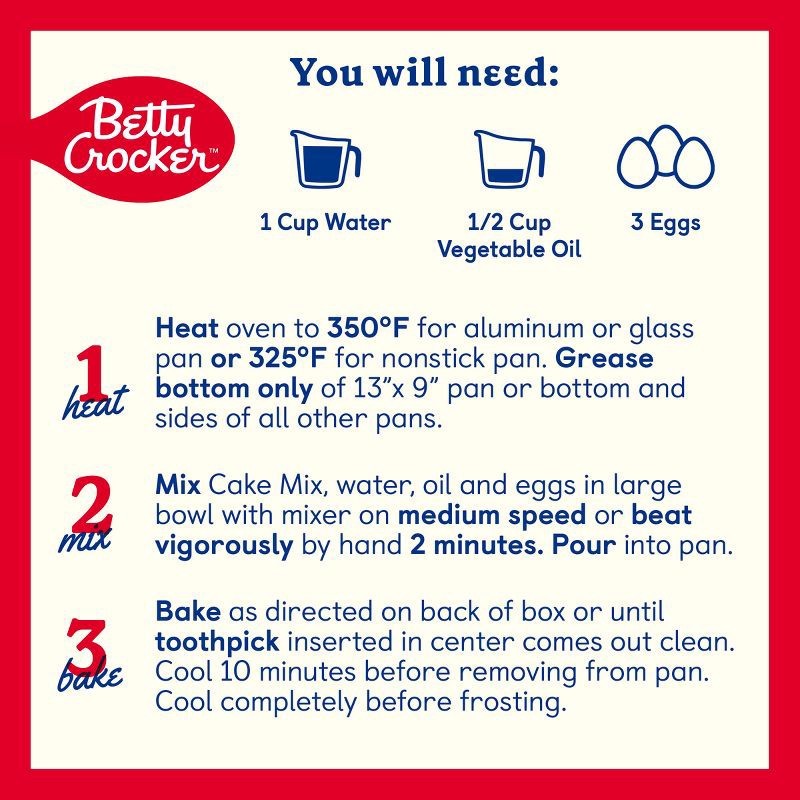 slide 5 of 7, Betty Crocker Devils Food Super Moist Cake Mix - 13.25oz, 13.25 oz