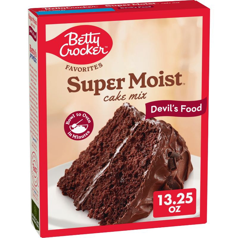 slide 1 of 7, Betty Crocker Devils Food Super Moist Cake Mix - 13.25oz, 13.25 oz