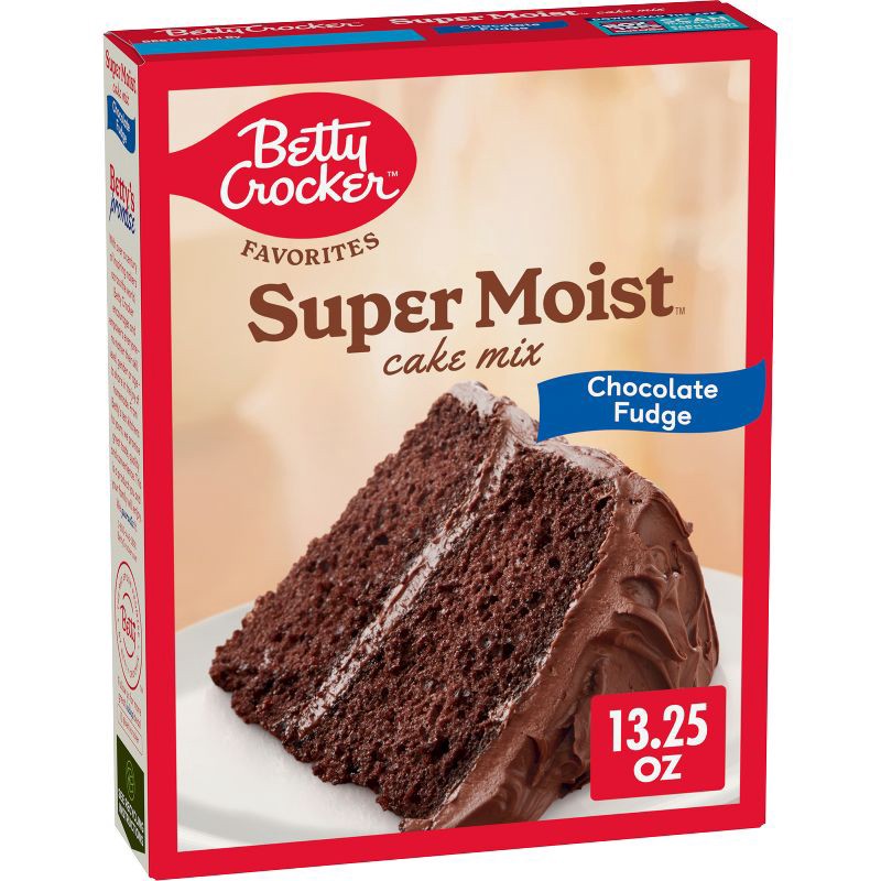 slide 1 of 8, Betty Crocker Chocolate Fudge Super Moist Cake Mix - 13.25oz, 13.25 oz