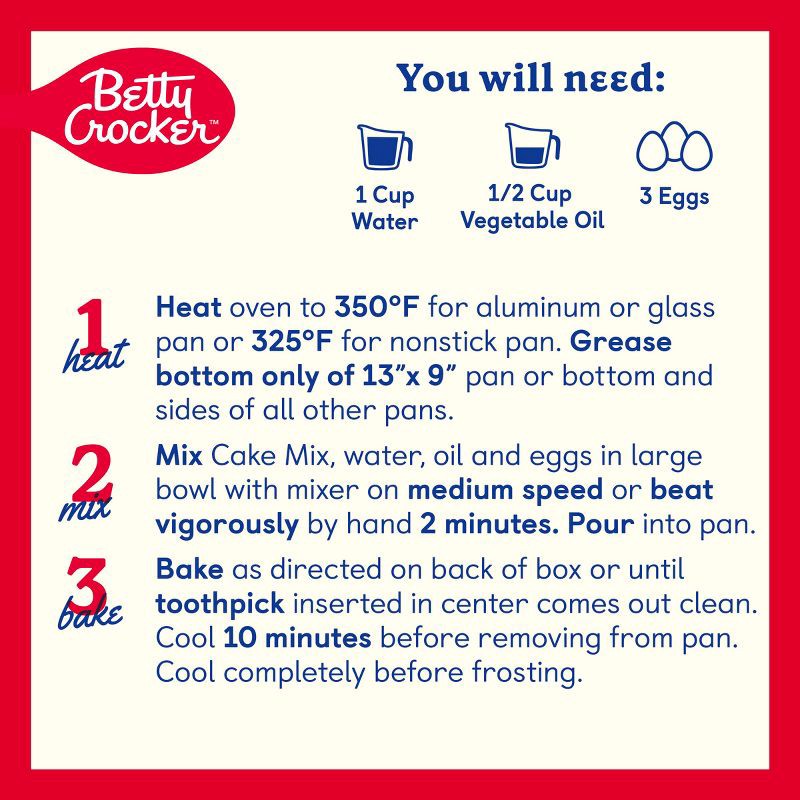 slide 5 of 8, Betty Crocker Chocolate Fudge Super Moist Cake Mix - 13.25oz, 13.25 oz