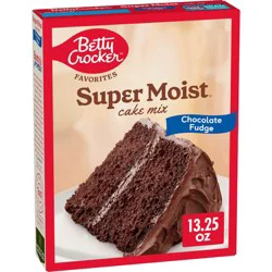 Betty Crocker Chocolate Fudge Super Moist Cake Mix - 13.25oz