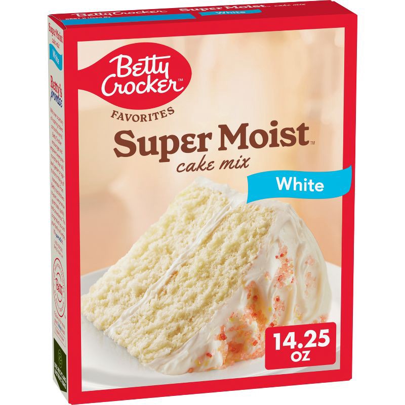 slide 1 of 9, Betty Crocker White Super Moist Cake Mix - 14.25oz, 14.25 oz