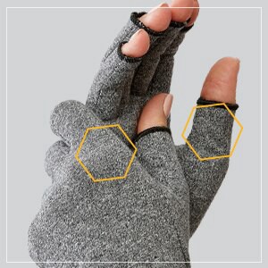 slide 2 of 5, Curad Arthritis Relief Gloves 1 Pair, 1 ct