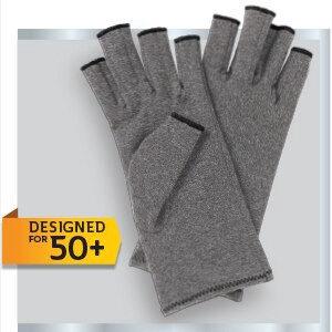 slide 5 of 5, Curad Arthritis Relief Gloves 1 Pair, 1 ct