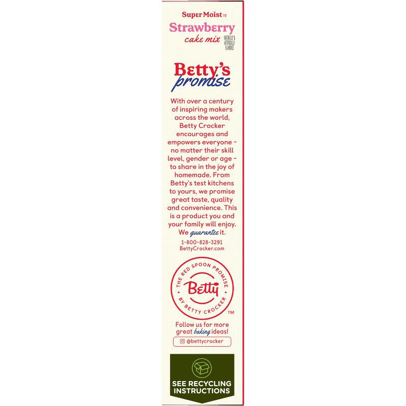 slide 10 of 10, Betty Crocker Delights Strawberry Super Moist Cake Mix - 13.25oz, 13.25 oz