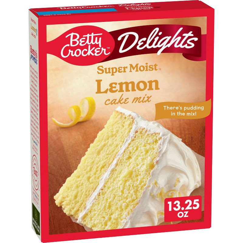 slide 1 of 9, Betty Crocker Delights Lemon Super Moist Cake Mix - 13.25oz, 13.25 oz