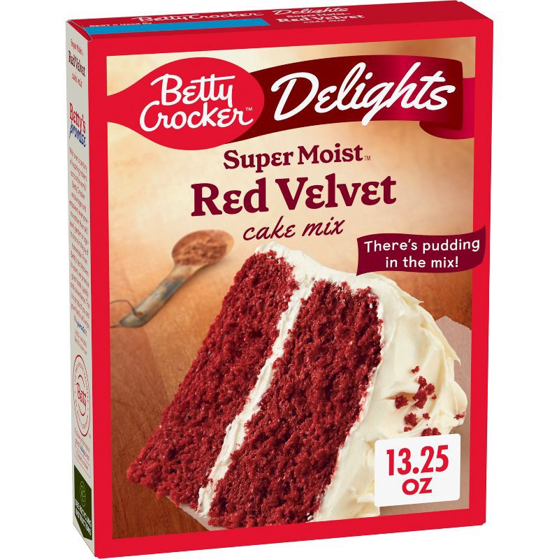 slide 1 of 10, Betty Crocker Delights Red Velvet Super Moist Cake Mix - 13.25oz, 13.25 oz
