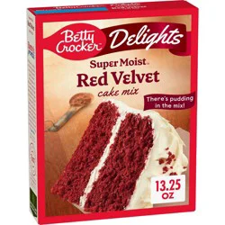 Betty Crocker Delights Red Velvet Super Moist Cake Mix - 13.25oz