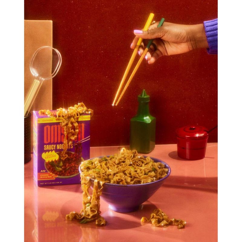 slide 4 of 4, Omsom Saucy Noodles Chili Sesame - 4.8oz, 4.8 oz