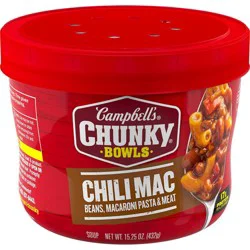 Campbell's Chunky Soup Chili Mac Microwavable Bowl - 15.25oz
