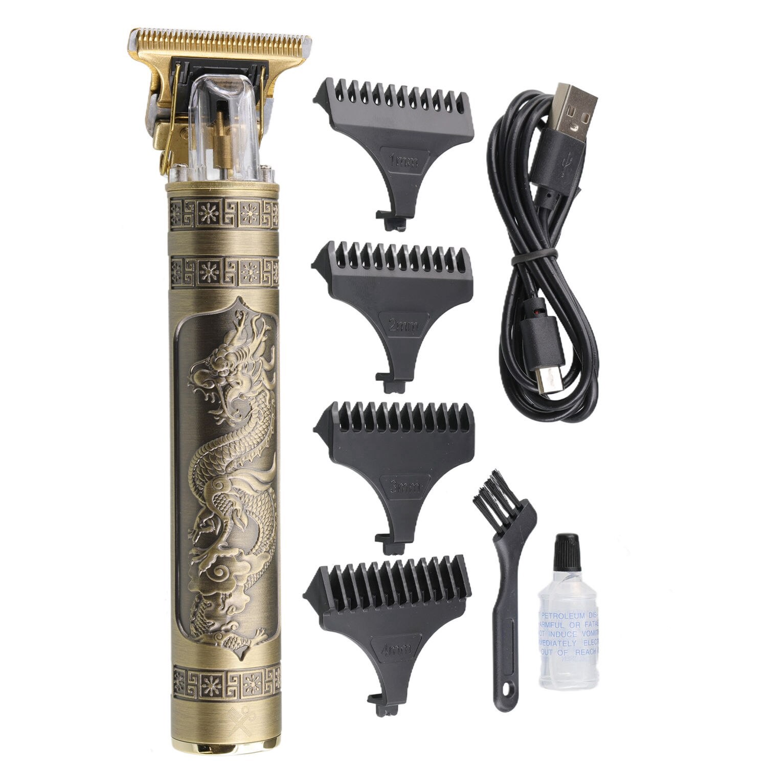 slide 1 of 1, CUTTING EDGE Zero Gap Rechargeable T-Blade With 4 Guide Combs, 1 ct