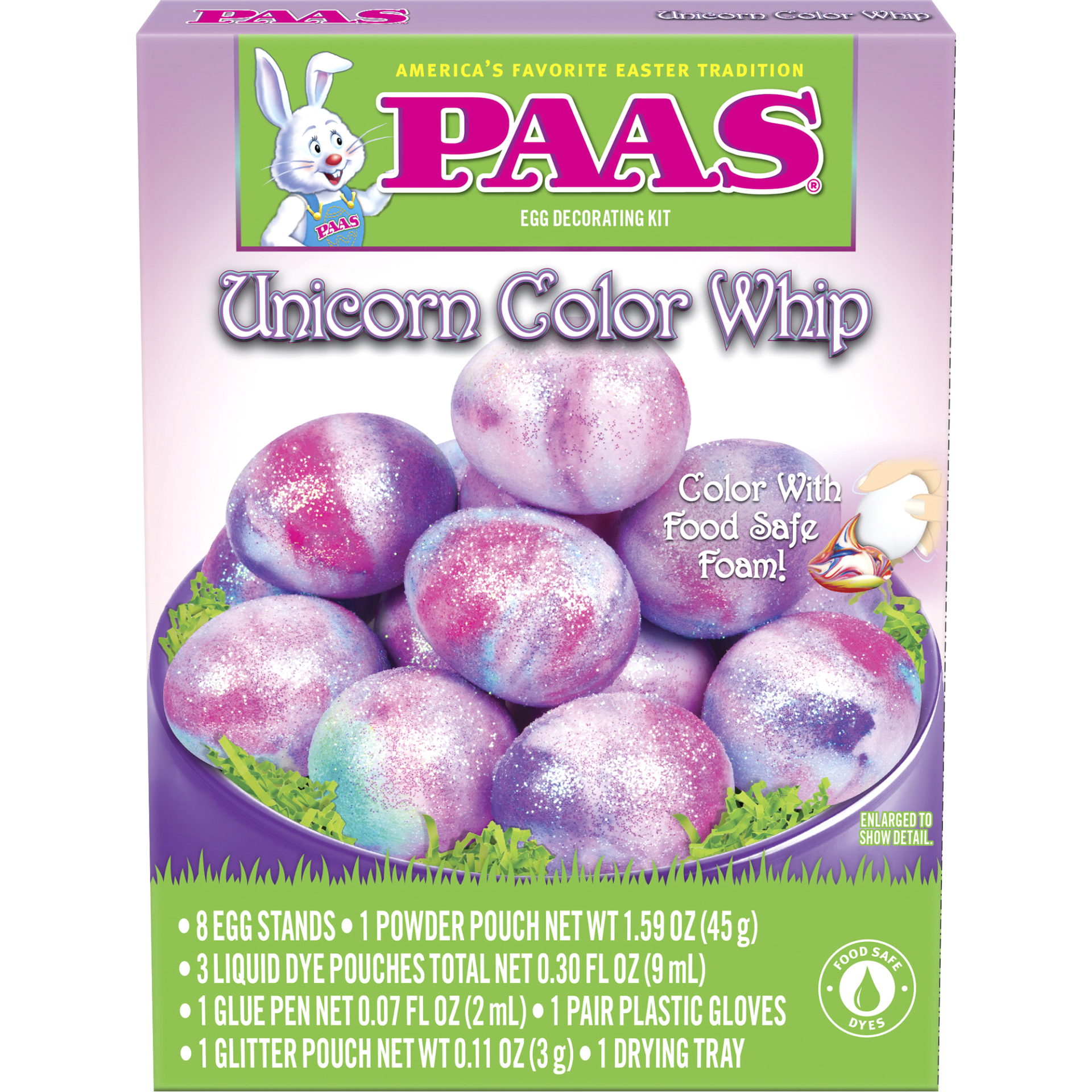 slide 1 of 1, PAAS Unicorn Color Whip Egg Decorating Kit, 1 ct