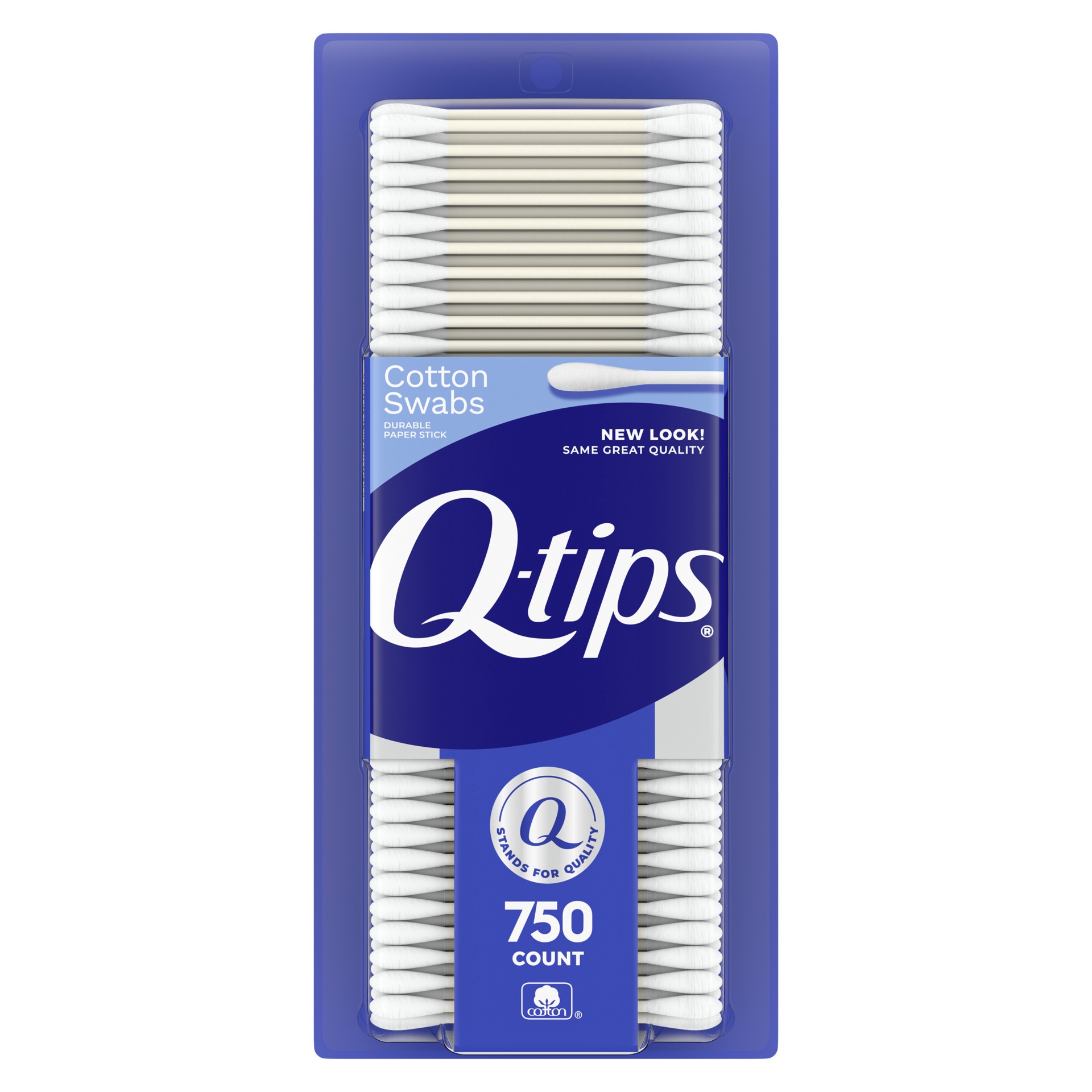 slide 1 of 9, Q-Tips Cotton Swabs Original, 750 Count, 750 ct