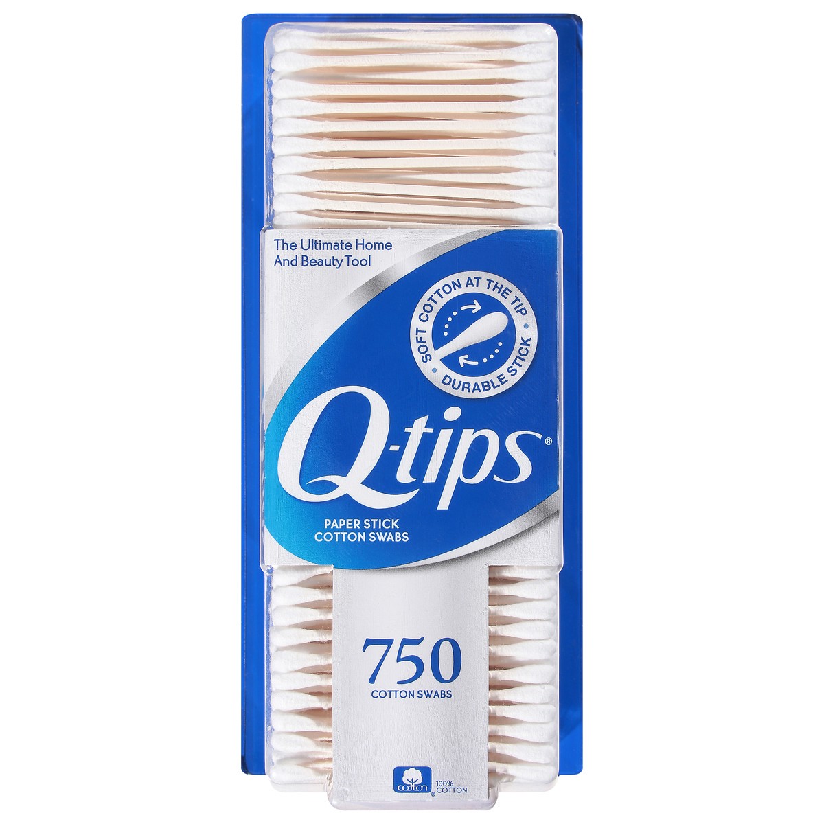 slide 1 of 9, Q-Tips Cotton Swabs Original, 750 Count, 750 ct