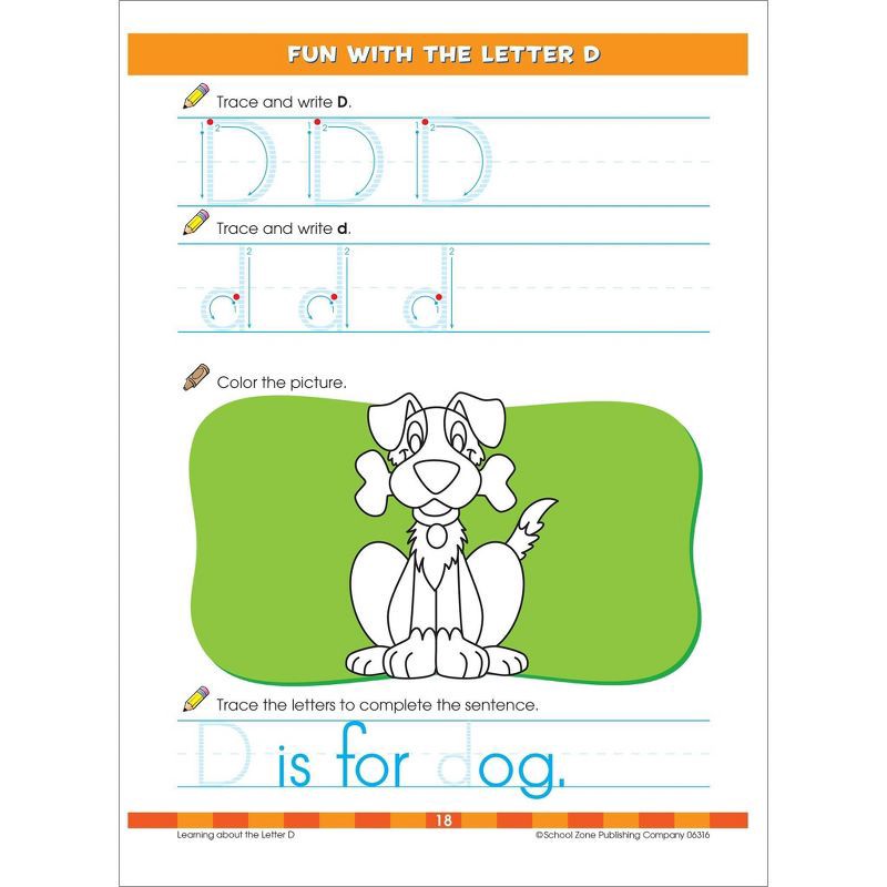 slide 3 of 6, Big Kindergarten Workbook - Target Exclusive Edition - by School Zone (Paperback), 1 ct