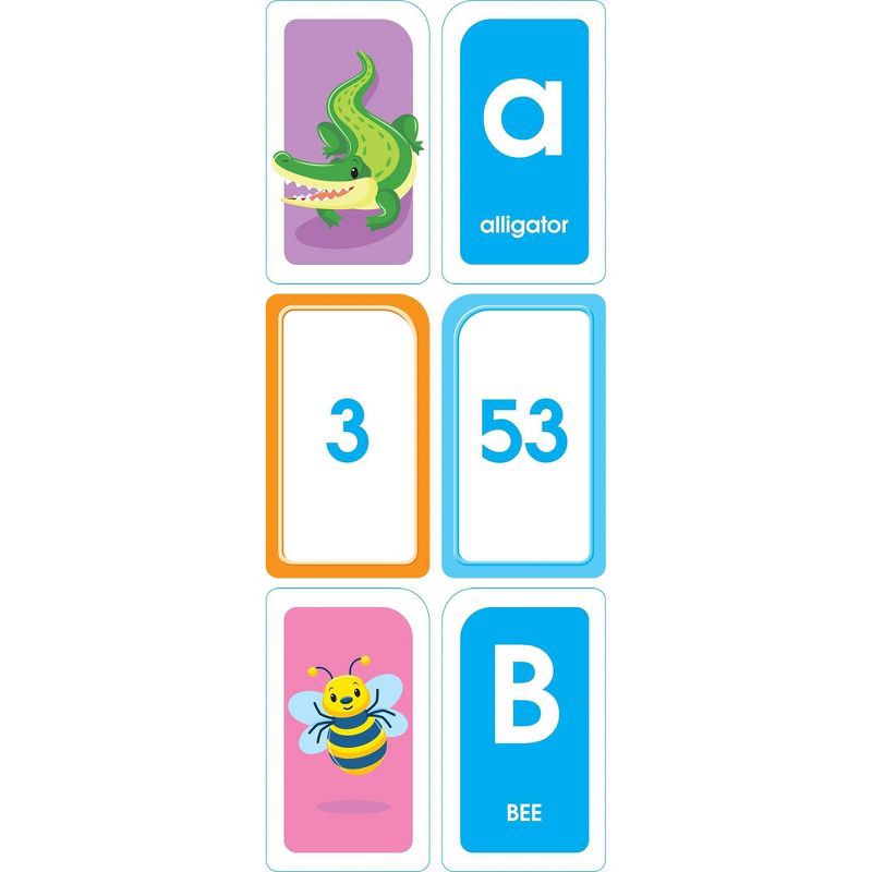 slide 3 of 5, Get Ready Flash Cards Alphabet & Numbers 2pk - Target Exclusive Edition - by School Zone (Paperback), 2 ct