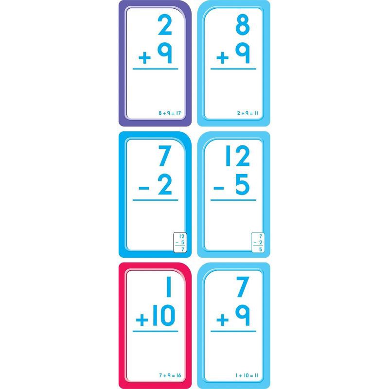 slide 3 of 5, Get Ready Flash Cards Addition & Subtraction 2pk Grades 1-2 - Target Exclusive Edition - by School Zone (Paperback), 2 ct