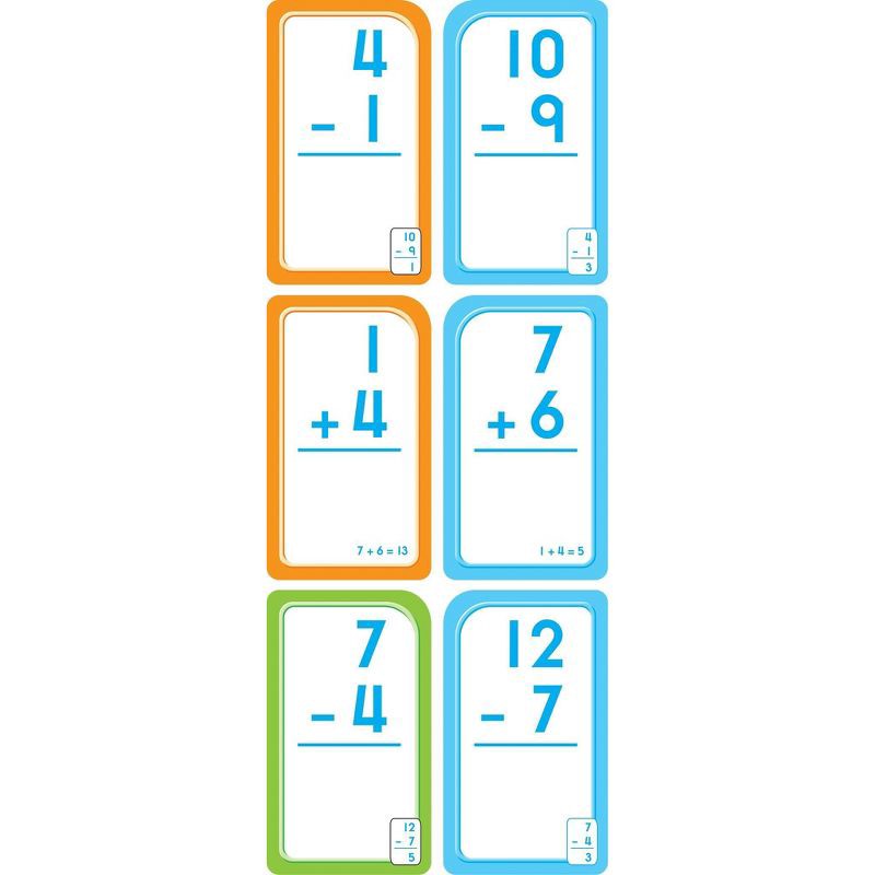 slide 4 of 5, Get Ready Flash Cards Addition & Subtraction 2pk Grades 1-2 - Target Exclusive Edition - by School Zone (Paperback), 2 ct