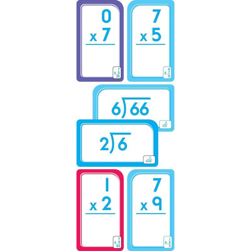 slide 3 of 5, Get Ready Flash Cards Multiplication & Division 2-Pack Grades 3-4 - Target Exclusive Edition - by School Zone (Paperback), 1 ct
