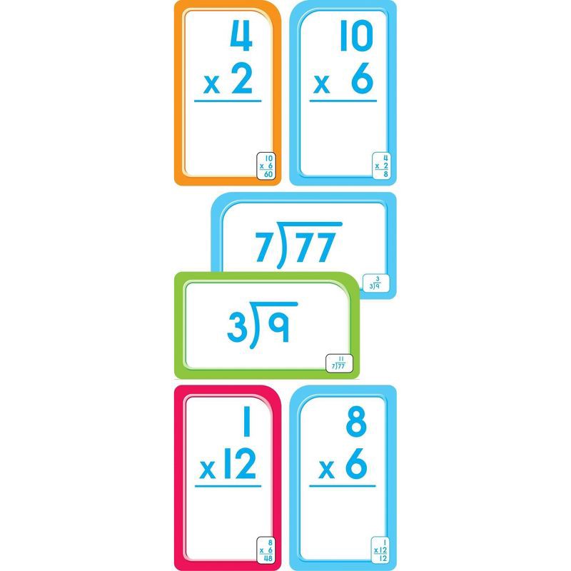 slide 4 of 5, Get Ready Flash Cards Multiplication & Division 2-Pack Grades 3-4 - Target Exclusive Edition - by School Zone (Paperback), 1 ct
