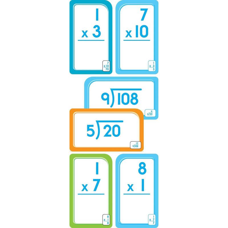 slide 5 of 5, Get Ready Flash Cards Multiplication & Division 2-Pack Grades 3-4 - Target Exclusive Edition - by School Zone (Paperback), 1 ct