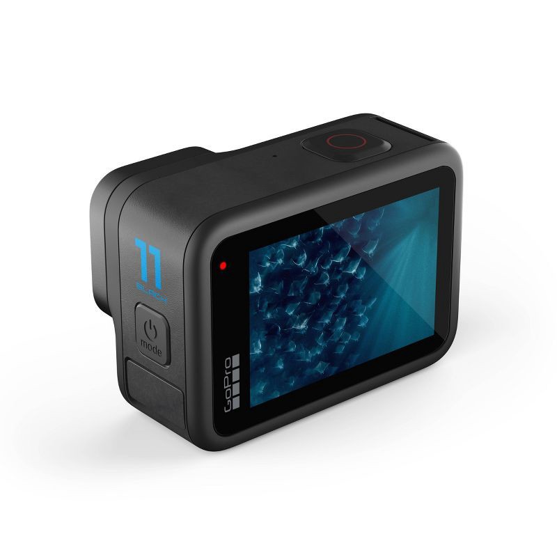 slide 7 of 14, GOPRO HERO11 Action Camera - Black: 27MP, 5.3K Video, Wi-Fi, Bluetooth, USB-C, 1 ct