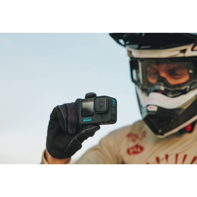 slide 12 of 14, GOPRO HERO11 Action Camera - Black: 27MP, 5.3K Video, Wi-Fi, Bluetooth, USB-C, 1 ct