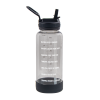 slide 6 of 7, Takeya Tritan Motivational Water Bottle, 32 Oz, Stormy Black, 1 ct