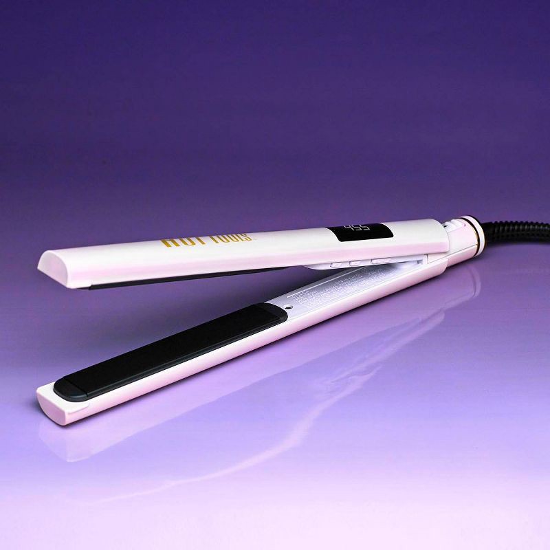 slide 4 of 5, Hot Tools Pro Signature Collection with LED Display Flat Hair Iron - Lavender - 1", 1 ct