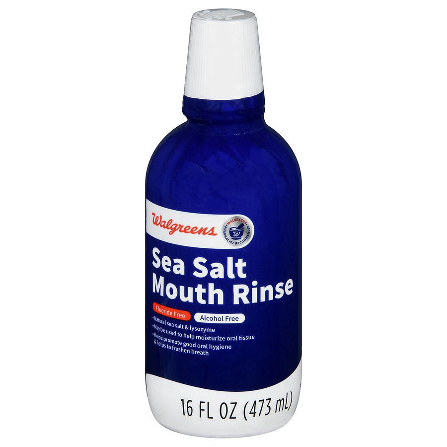 slide 1 of 5, Walgreens Sea Salt Mouth Rinse Spearmint, 16 oz