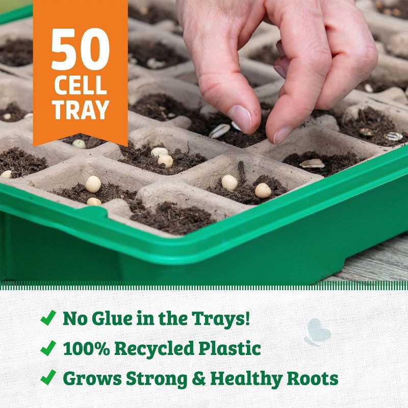 slide 5 of 11, Back to the Roots 50 Cell Organic & Plantable Greenhouse Germination Kit All Purpose, 1 ct