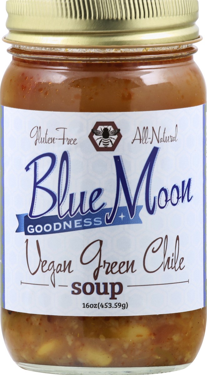 slide 6 of 9, Blue Moon Goodness Soup Green Chile Vegan, 